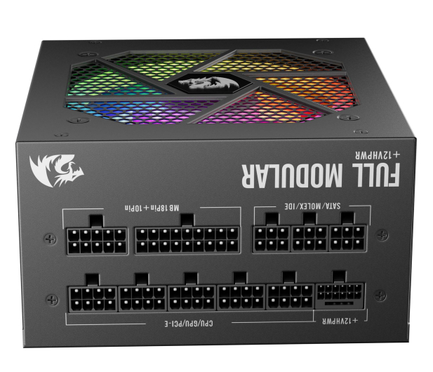REDRAGON GC-PS007-1 V2 850W 80 Plus Gold LED - 1351328 - zdjęcie 4